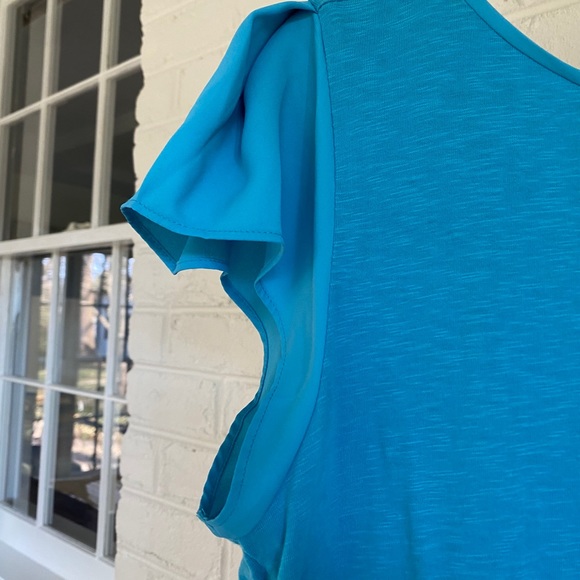 Talbots Blue Blouse - Picture 3 of 4